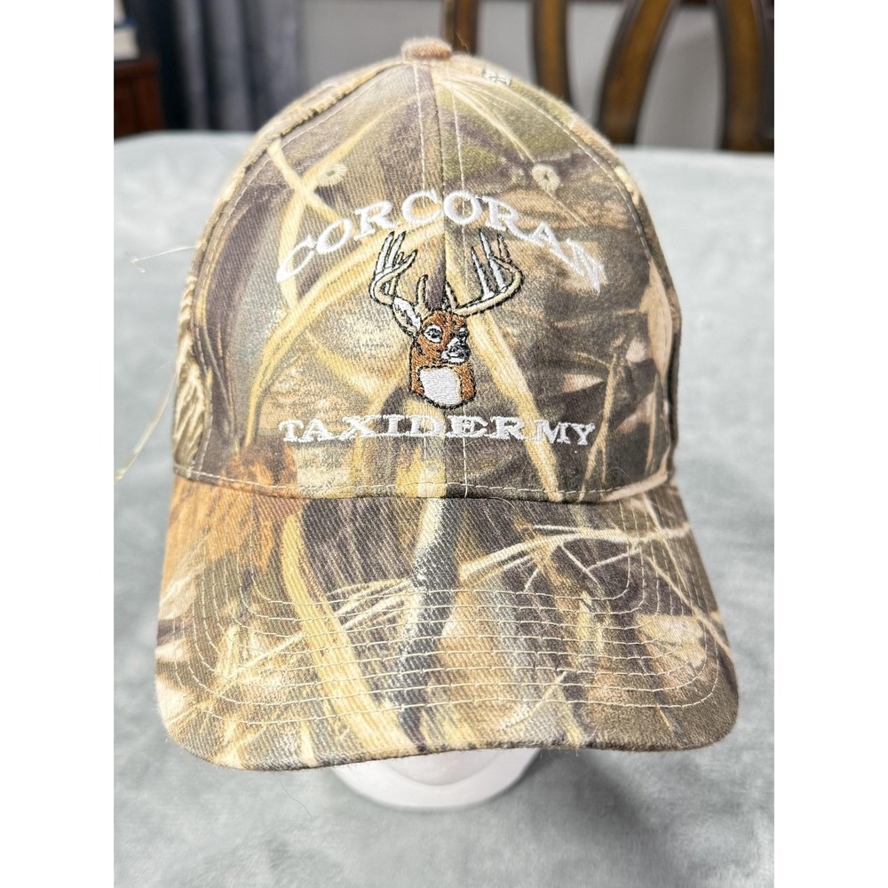 Corcoran Taxidermy Hat Cap Strap Back One Size Camo Deer Hunting Daystone Mens‎